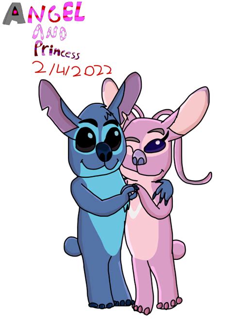 Fa Stitch X Angel By Princessthewolf