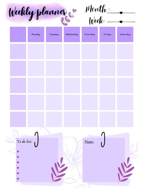 Weekly Planner Notability Gallery