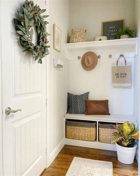 Small Mudroom Ideas With Basket Storage Soul Lane