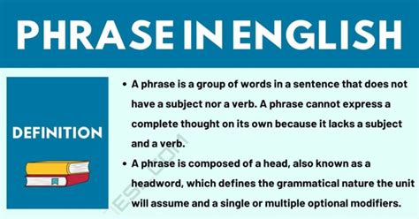 Phrase Definition Different Types With Useful Examples • 7esl