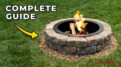 How To Build A DIY Stone Fire Pit FixThisBuildThat