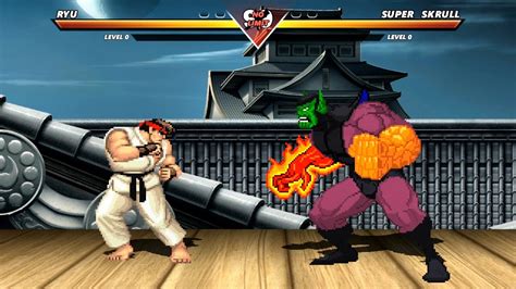 Ryu Vs Super Skrull Highest Level Amazing Fight Youtube