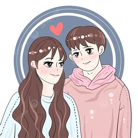 Tanabata Valentines Day Png Image Cartoon Hand Drawn Tanabata Couple