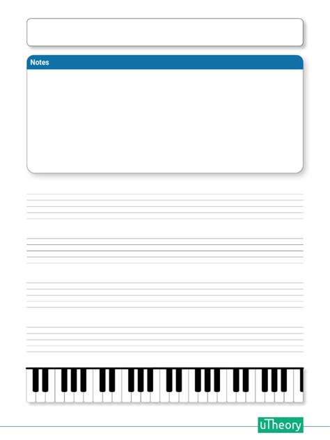 Staff Paper Piano Bottom Notes Top | PDF