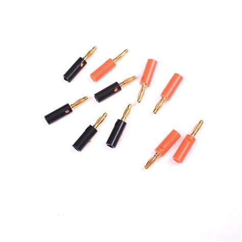 Buyme Hot 10 X Audio Speaker Screw Banana Gold Plate Plugs Connectors