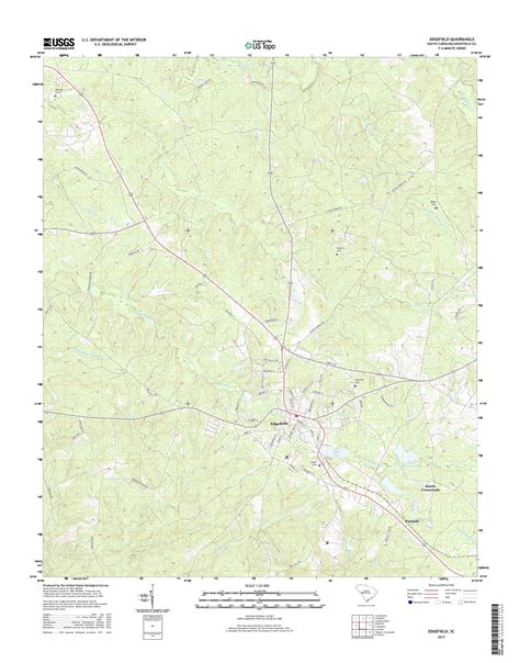 Mytopo Edgefield South Carolina Usgs Quad Topo Map