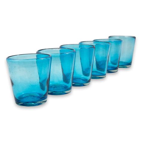 Novica Javier And Efren Hand Blown 6 Piece Water Glass Set Wayfair