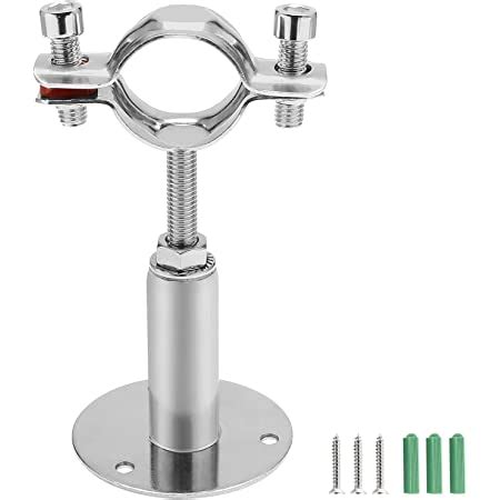 Quluxe Pcs Stainless Steel Wall Mount Ceiling Mount Pipe Supports