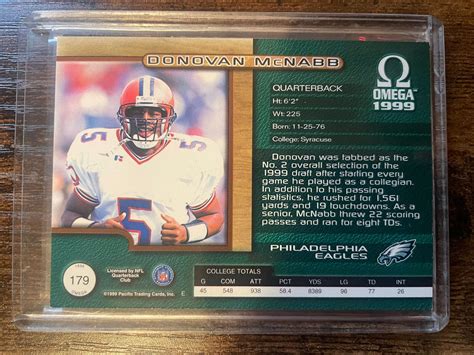 Mavin Pacific Omega Copper Donovan Mcnabb Rc Eagles Rookie