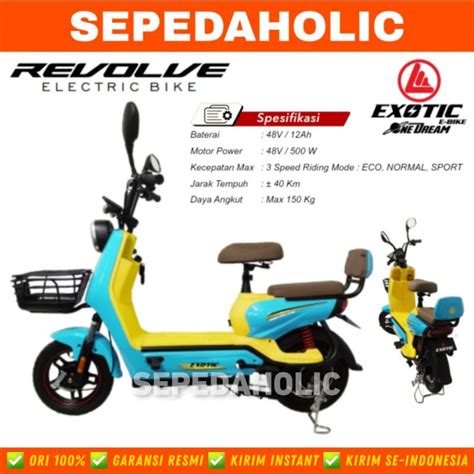 Jual Sepeda Listrik Exotic Revolve By Pacific Watt Electric E Bike