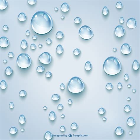 Gotas De Agua Transparentes Descargar Vectores Gratis