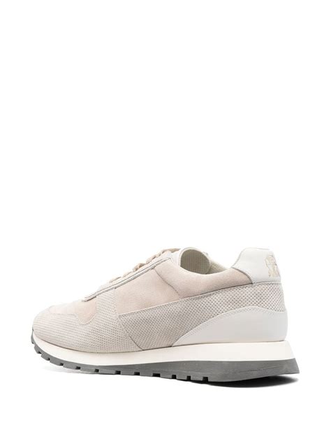 Brunello Cucinelli Low Top Panelled Sneakers Farfetch