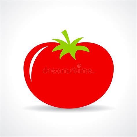 Caricatura Del Vector Del Tomate Rojo Grande Ilustraci N Del Vector