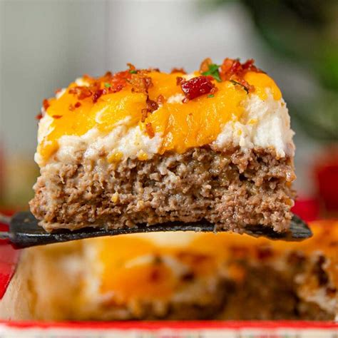 Loaded Mashed Potato Meatloaf Casserole Recipe Dinner Then Dessert