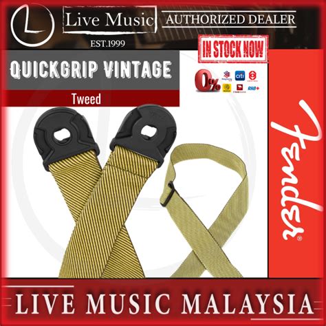 Fender Quickgrip Vintage Tweed Guitar Strap Lazada