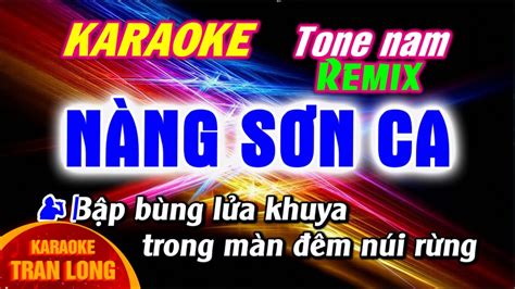 N Ng S N Ca Karaoke Tone Nam Remix Hay D H T Youtube