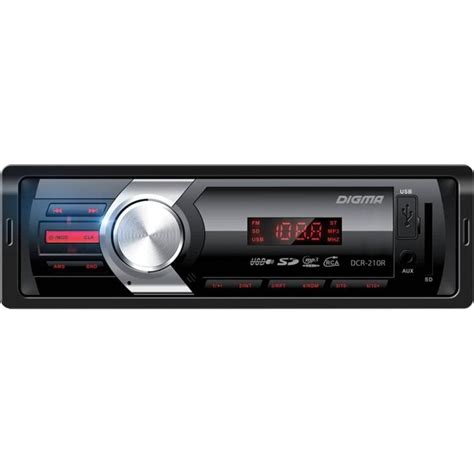 Автомагнитола DIGMA DCR-210R 1 DIN, 4x45 Вт 479891 - выгодная цена ...
