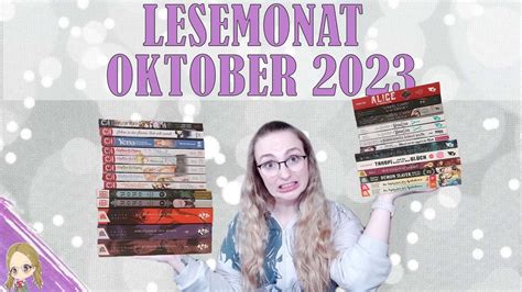 MANGA LESEMONAT Oktober 2023 YouTube