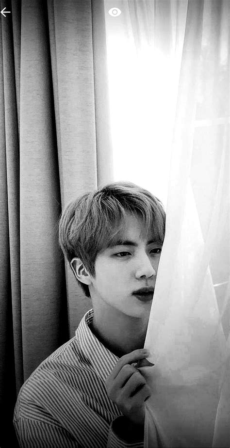 Bts Jin Negras En Blanco Y Negro Banda De Chicos Oscuras Corea N