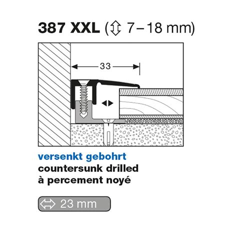 Küberit Abschlussprofil Typ 387 Xxl 90 Cm Edelstahloptik F2