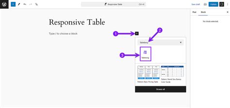 Wie Man Eine Responsive Tabelle In Wordpress Erstellt