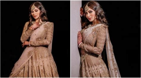 Mouni Roy Dazzles In Glam Golden Lehenga For Sangeet Night Stunning