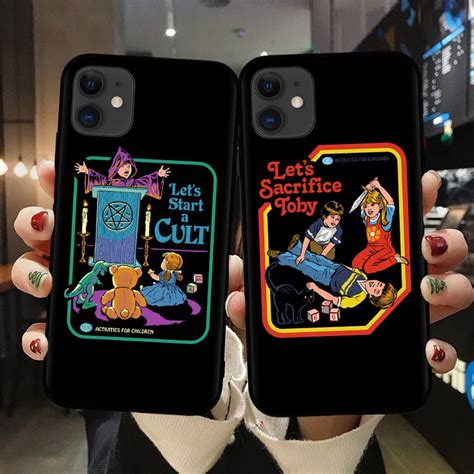 Capa De Telefone De Silicone Preta Para Iphone Engra Ado Halloween