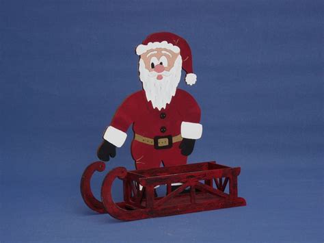 Nikolaus Mit Schlitten Aus Holz Nikolaus Bemalen Basteln Mit Kindern