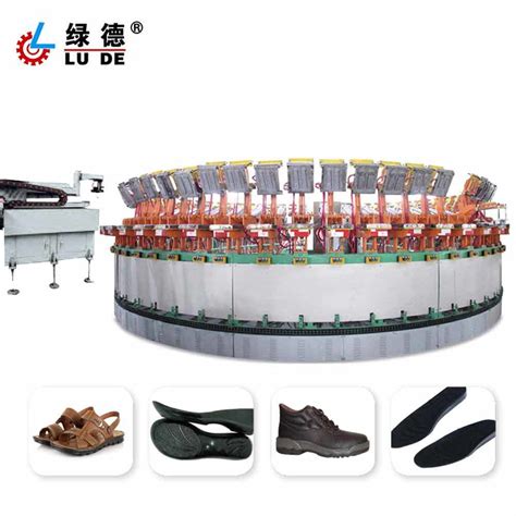 60 Stations Automatic Injection And Mold Carriers PU Shoe Sole