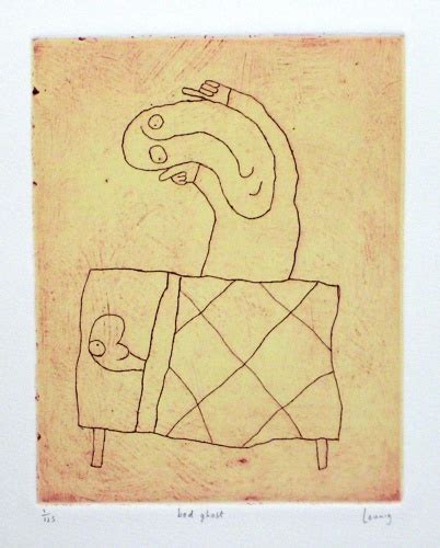 bed ghost - Michael Leunig - Chrysalis Gallery