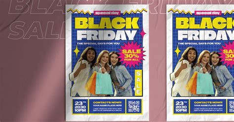 Sale Black Friday Flyer, Graphic Templates - Envato Elements