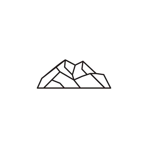 Illustration Vectorielle De Montagne Logo Design Vecteur Premium