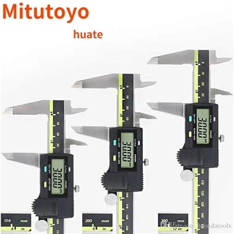 Mitutoyo huate 6in 8in Digital LCD Vernier Pinças 150mm 200mm 300mm