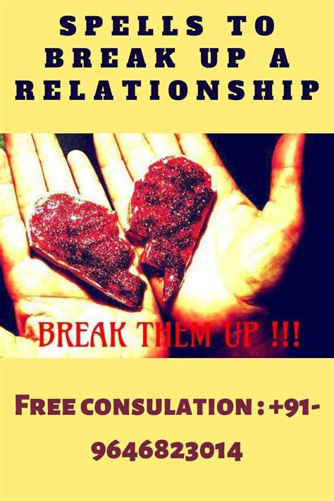 Spells To Break Up A Relationship 91 9646823014 In 2020 Break Up