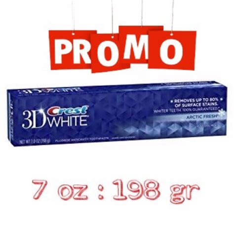 Jual CREST 3D WHITE FLUORIDE ANTICAVITY TOOTHPASTE 7 OZ 198gr