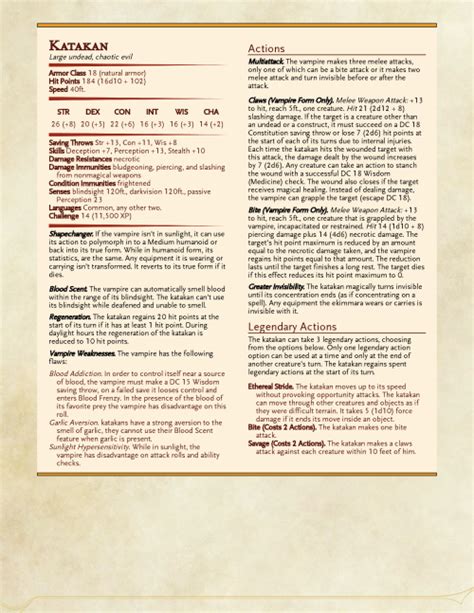 Dnd 5e Homebrew Book Of Beautiful Horrors Monsters By Regerem Dnd 5e