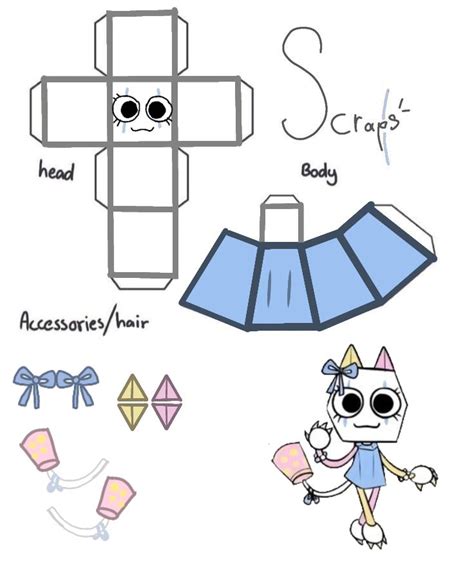 Dandy S World Papercraft Scraps Skin In Paper Doll Template