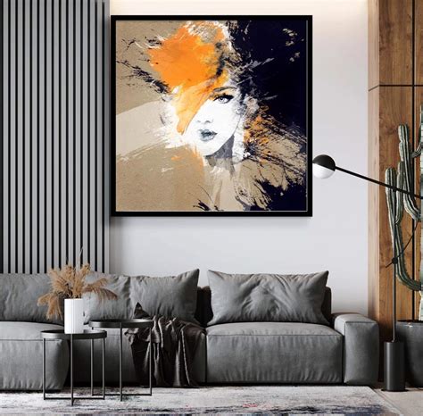 Tablou Portret Abstract Multicolor Pictura Moderna Multicolor 1002 Tablouri Canvas Personalizate