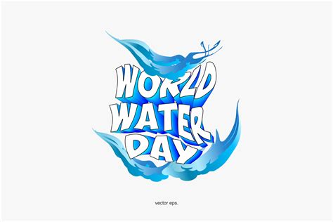 world water day logo 28894821 Vector Art at Vecteezy