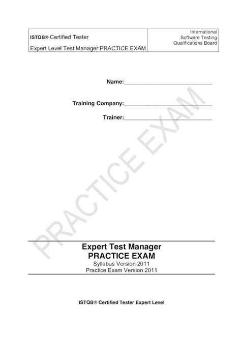 Pdf Istqb Expert Level Test Management Sample Exam Dokumen Tips