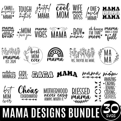 Mom Svg Bundle Mothers Day Svg Mom Svg Mama Svg Mom Life Svg Mom