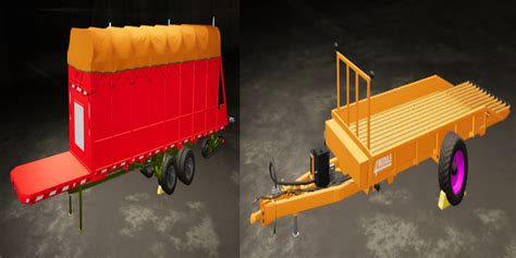 Fs22 Cotton Trailer Pack V 10 Mp Bale Transport Trailers Other