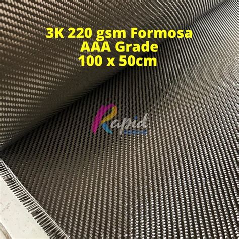 Jual Serat Karbon Asli 3K 220 GSM Twill Formosa AAA Grade Carbon Fiber