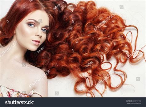 Sexy Nude Beautiful Redhead Girl Long Stock Photo Shutterstock