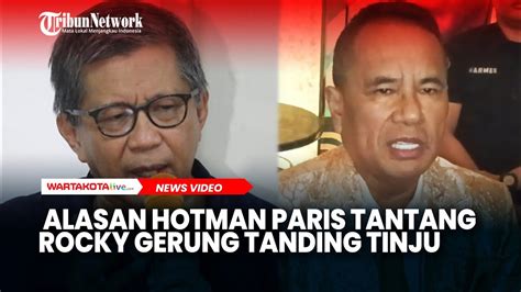 Hotman Paris Tantang Rocky Gerung Tanding Tinju Jawab Sindiran YouTube