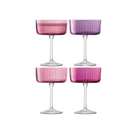 Buy LSA Gems Cocktail Champagne Glass Garnet Black By Design