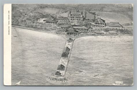 Bay Shore Park Baltimore Maryland—antique Aerial Postcard Boat Pier Udb