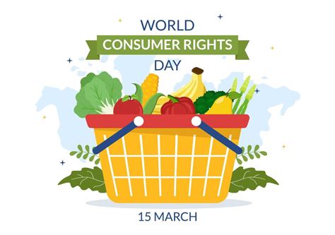 Ilustraci N Del D A Mundial De Los Derechos Del Consumidor Con Compras