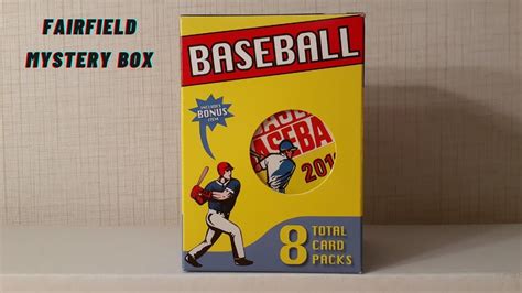 1799 Fairfield Baseball 8 Pack Mystery Box Target Exclusive Youtube