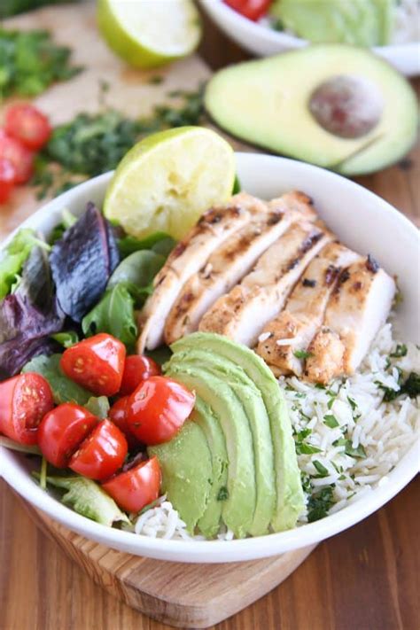 Honey Chipotle Lime Chicken Bowls Mel S Kitchen Cafe